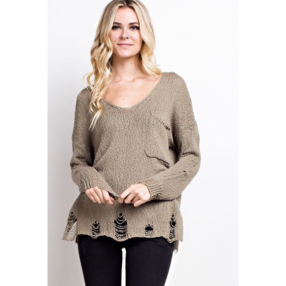 >>LAST<< Nilla Destroyed Lightweight Sweater - Picture 3 of 5